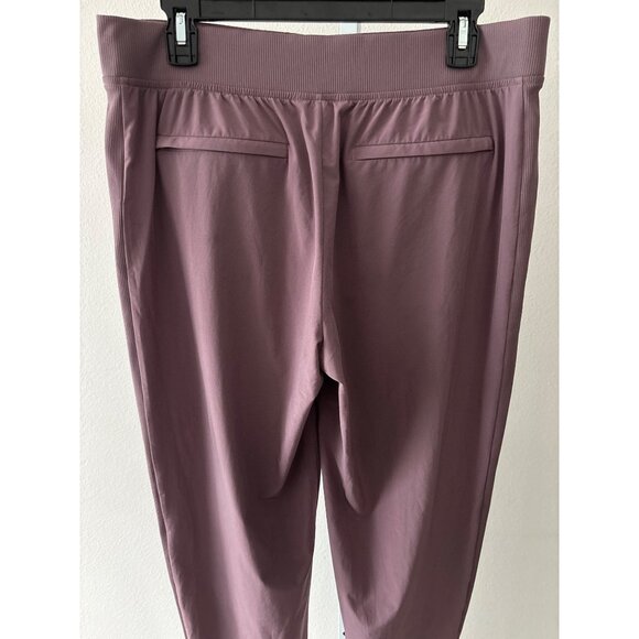 Athleta Workleisure Ankle Pants Sz 12 Mauve Tapered Comfort Stretch Travel Pant - Picture 14 of 16